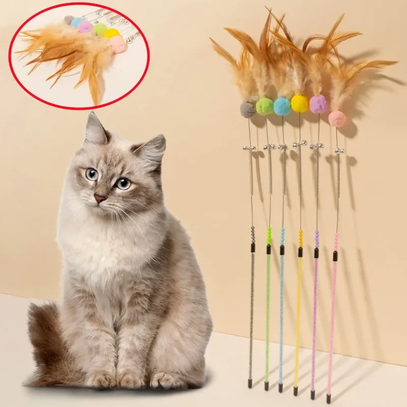 Cat Toys Feather Ca…