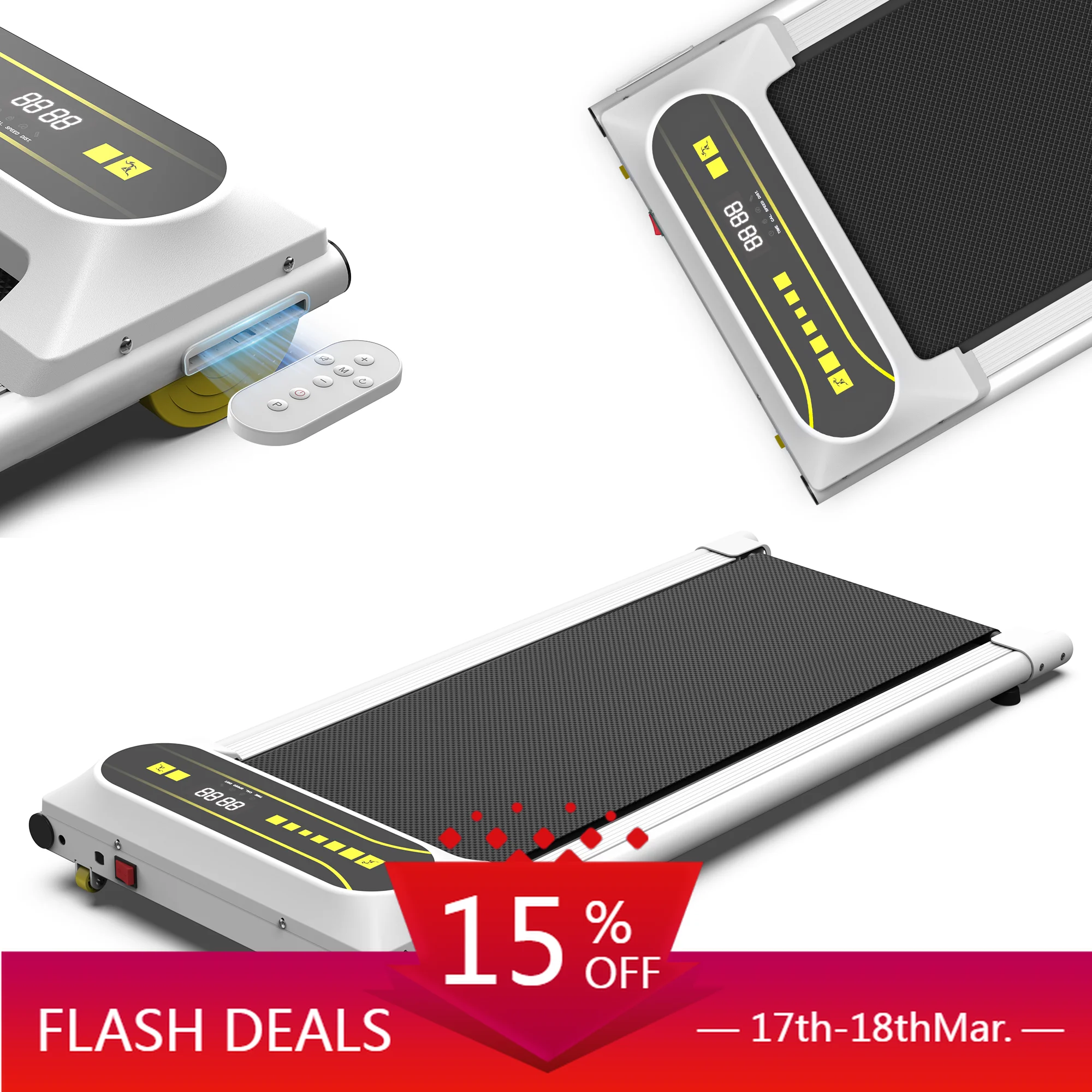 

STLF Expert Home Use Walking Jogging Machine Under Desk Treadmill with Remote Control Small MOQ