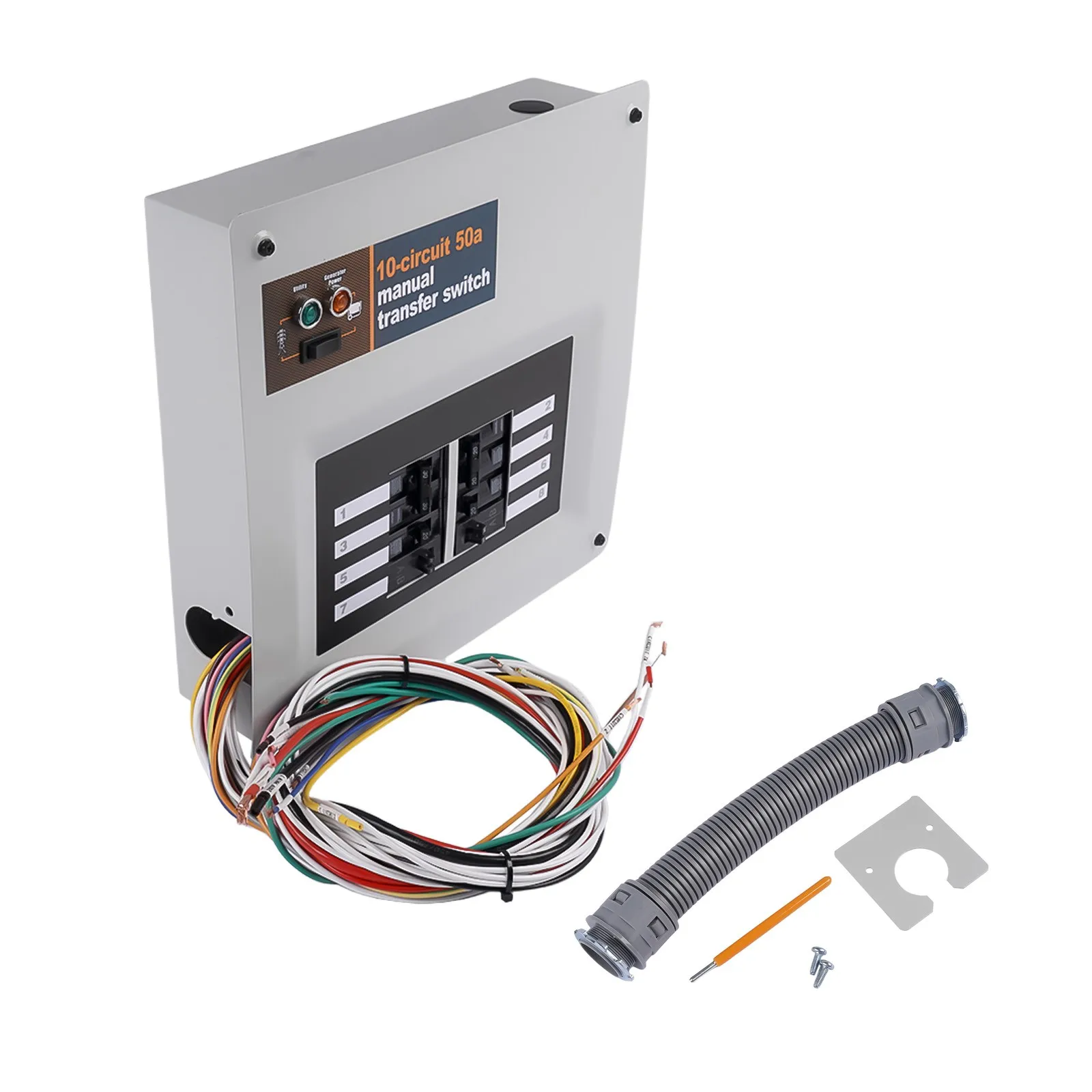 AP01 Manual Transfer Switch Kit 50-Amp 10-Circuit for Generac 9854 XG10000E XP10000E