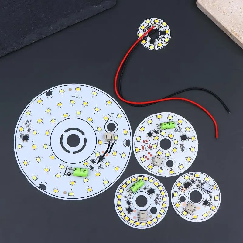 LED Bulb Lamp Chip 3W 5W 6W 7W 12W, 220V No Need Driver, DIY Tricolor Changing Lamp Beads for LED Downlight Spotlight