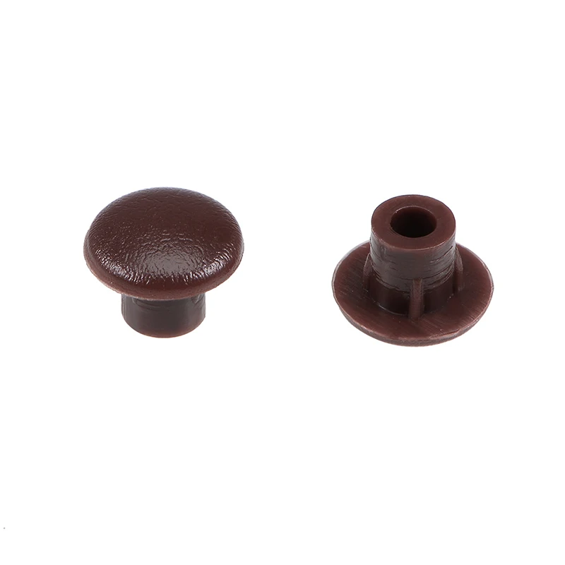 50/200pcs Screw Caps Covers Hardware Furniture Hole Covers 5mm Plastic Protect Hole Plugs Chair Cabinet Cupboard Bookshelf Dust