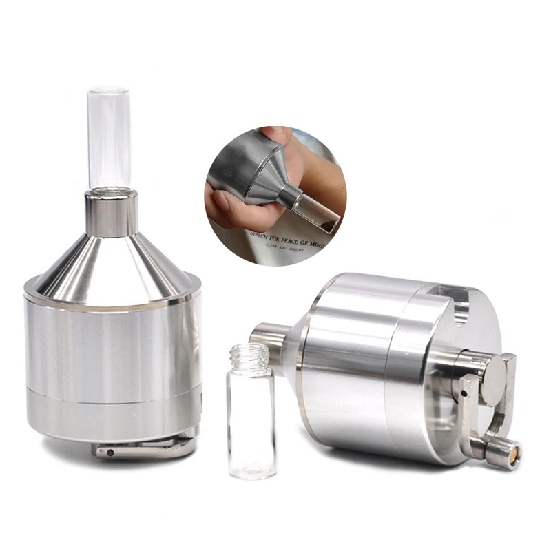 Aluminum Manual Tobacco Grinder Bottle for Smoking 44mm/56mm Herbal Spice Mill Crusher Gife for Smoker Accessories