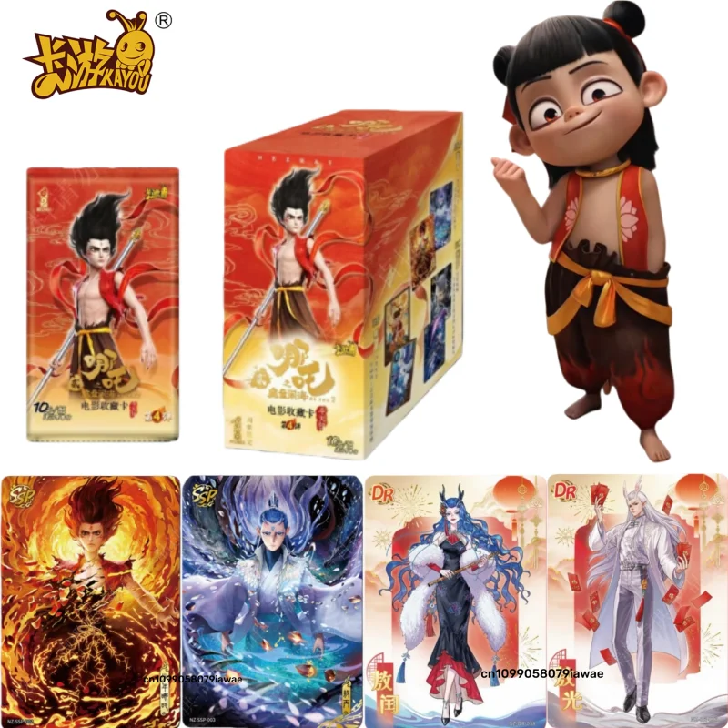 

KAYOU Оригинальные новые коллекционные карточки по фильму «Нэчжа: Дитя-демон, покоряющий Короля-дракона», аниме-мерч, праздничные подарки