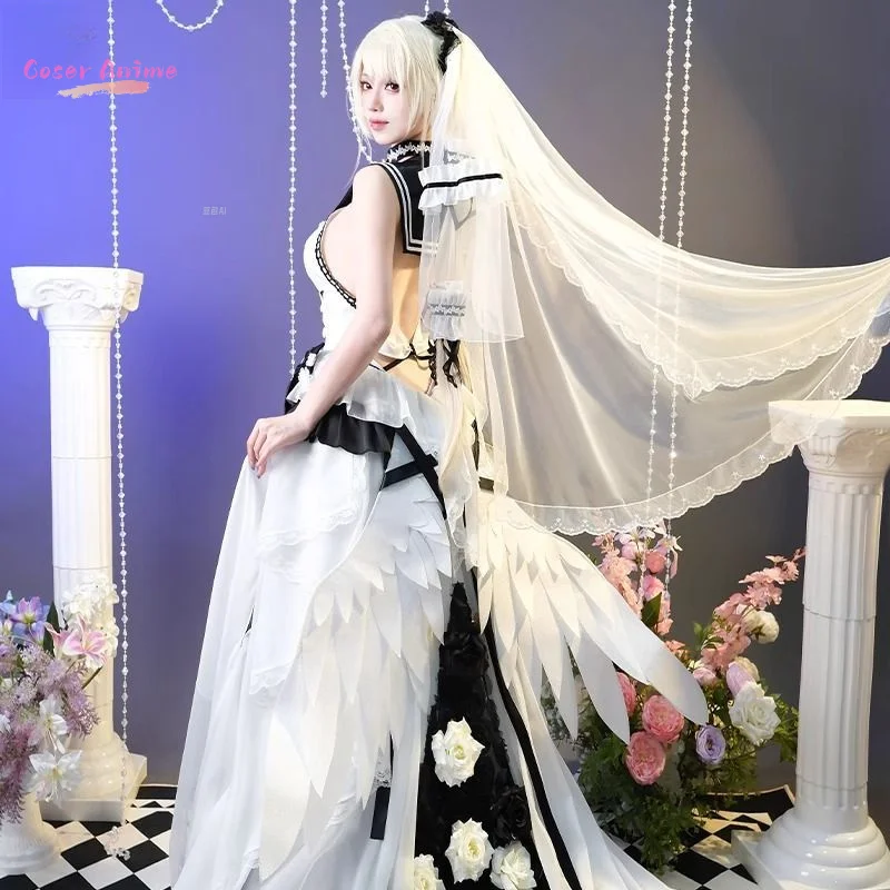 أزياء تنكرية قوية من Game Azur Lane HMS لحفلات الهالوين للنساء والرجال دعائم الكرنفال