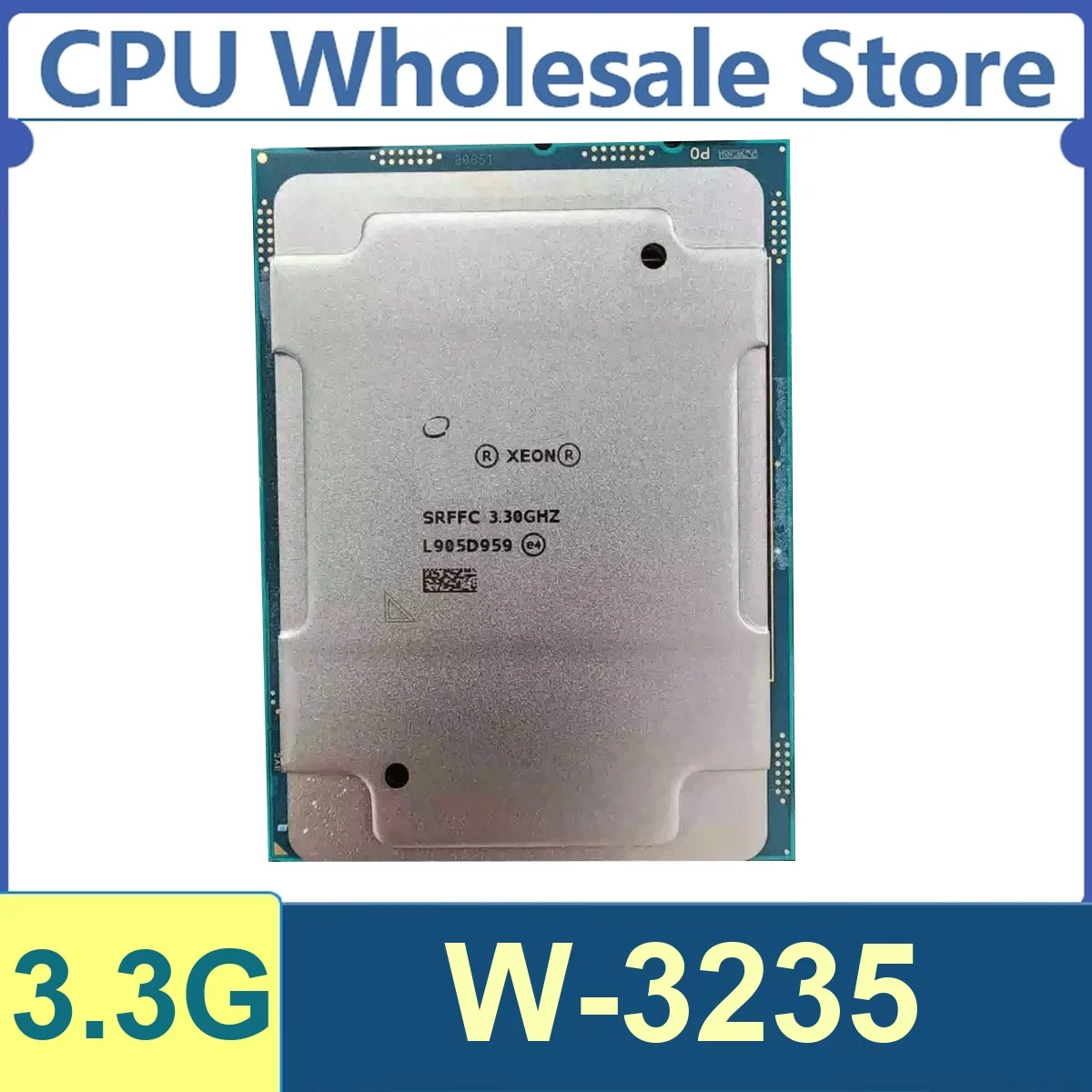 

Xeon W-3235 12 Core 24 Thread 3.3GHz 180W 24.75MB Cache 14nm Cascade Lake-SP DDR4-2933 MHz SRFFC LGA3647