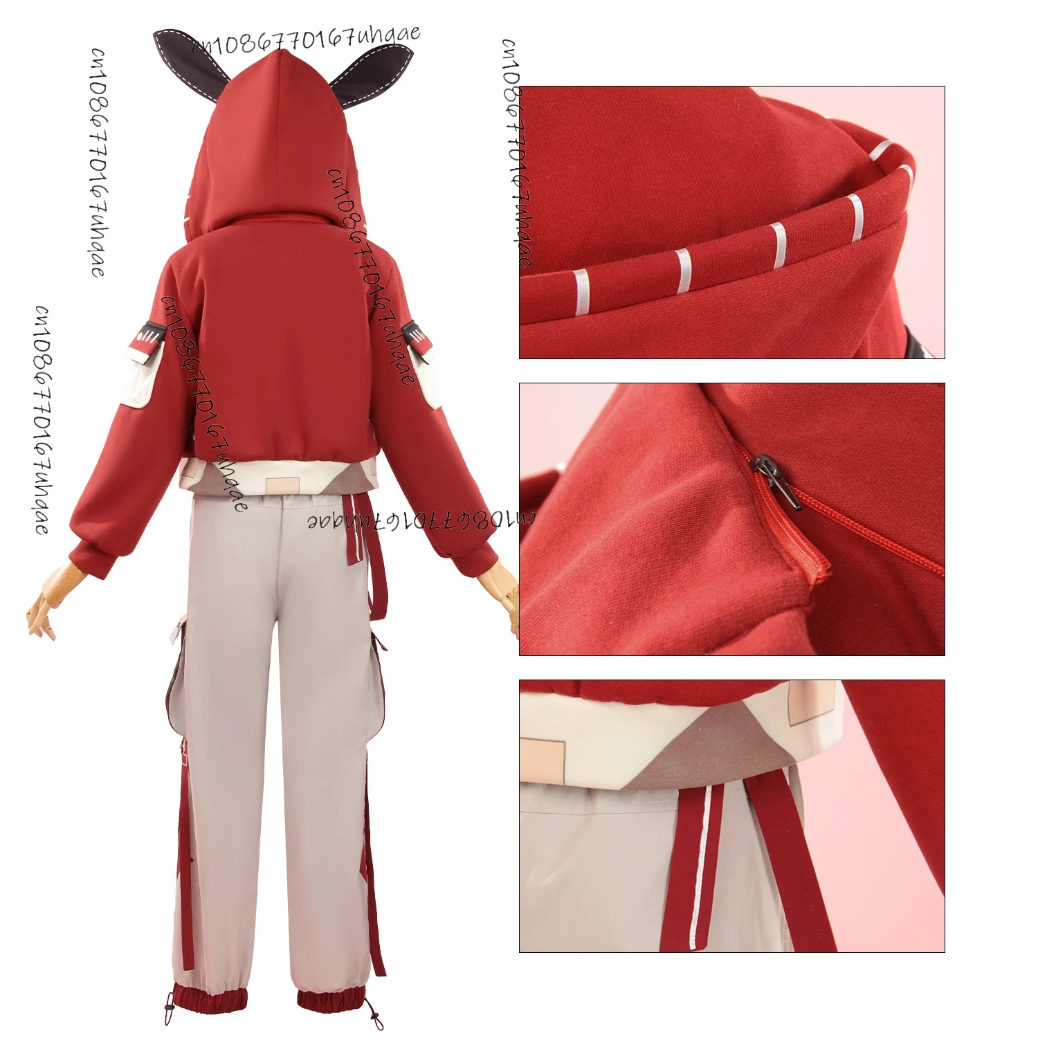 Luca Balsa Cosplay Costume Game Identity V Red Uniforms daily Coat Hat Wig Suits Party Play Clothes for Men Women 2024s67