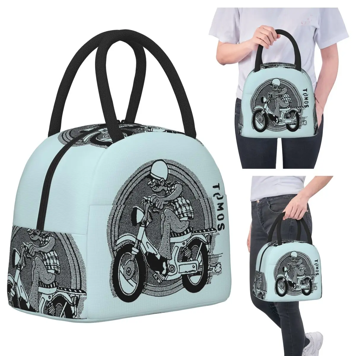 

Tomos мопедные сумки для обеда, изолированная коробка для бенто, водонепроницаемая сумка для обеда, герметичные сумки для пикника, термосумка для женщин, детей, школы