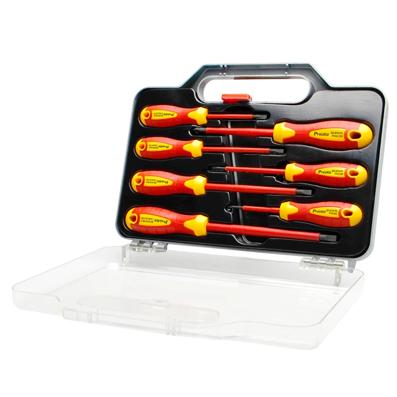 PRO\'SKIT 7PCS INSULATED VDE SCREWDRIVER SET SD-8012