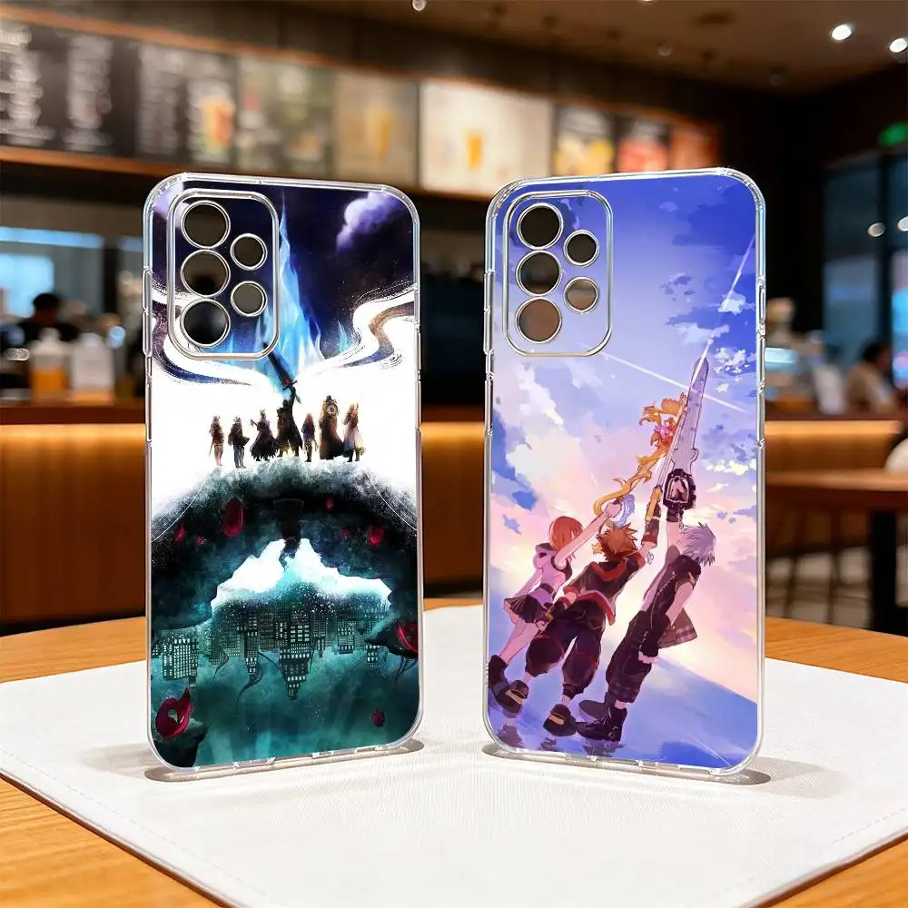 Kingdoms H-Hearts S-Game Phone Case Transparent Silicone Soft For Samsung S25,S24,S21,S22,S23,S30,Ultra,S20,Plus,Fe