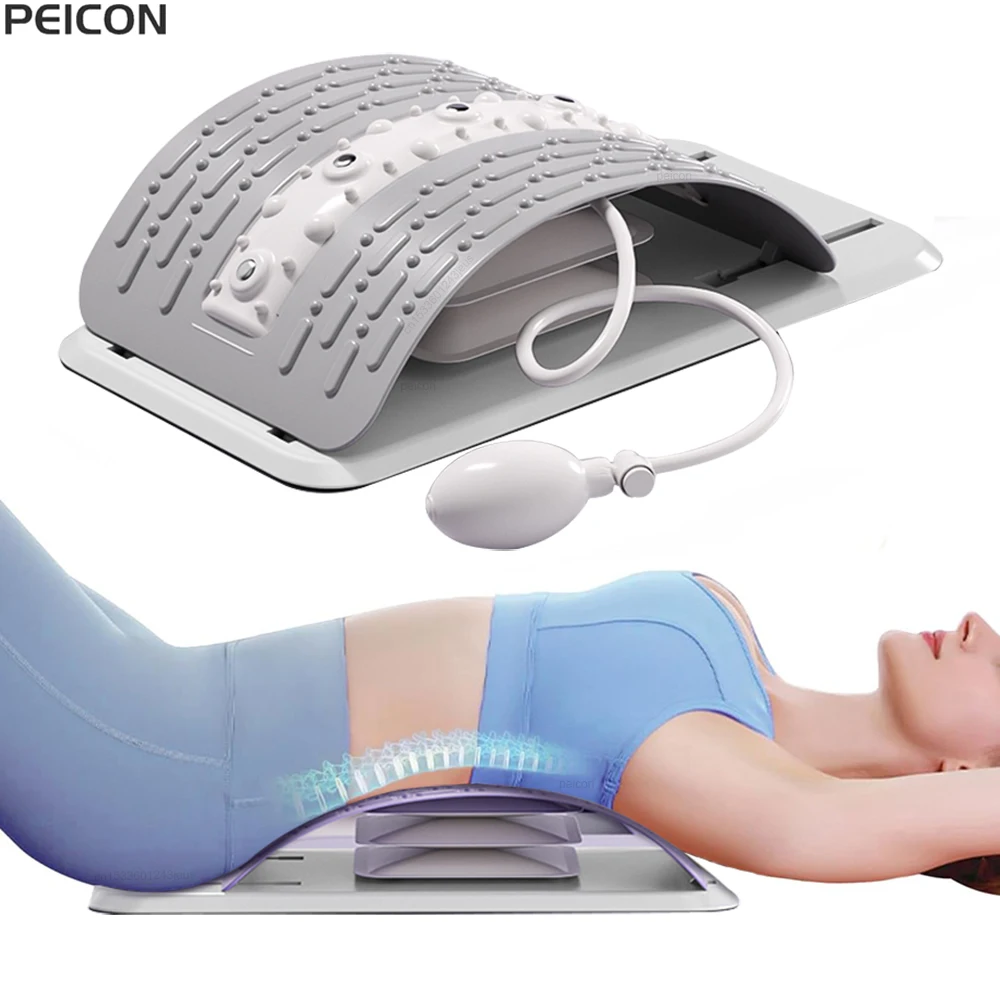 

Waist Massager Back Stretcher for Back Pain Relief Waist Back Lumbar Support Massage Muscle Massage Machine Back Cracker Device