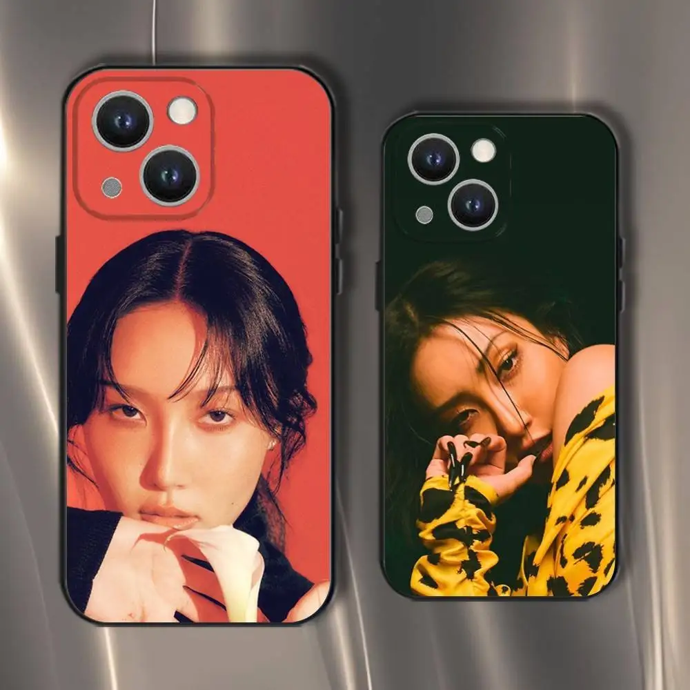 

M-MAMAMOO Singer H-Hwa S-Sa Phone Case For iPhone 16,15,14,13,12,11,Pro,XS,Max,XR,Plus,E,SE4,Mini Black Soft Cover