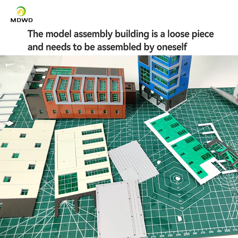 Outland-modelos 144 N, tren a escala, rascacielos, construcción, centro de compras, juguete educativo, aprendizaje juguetón