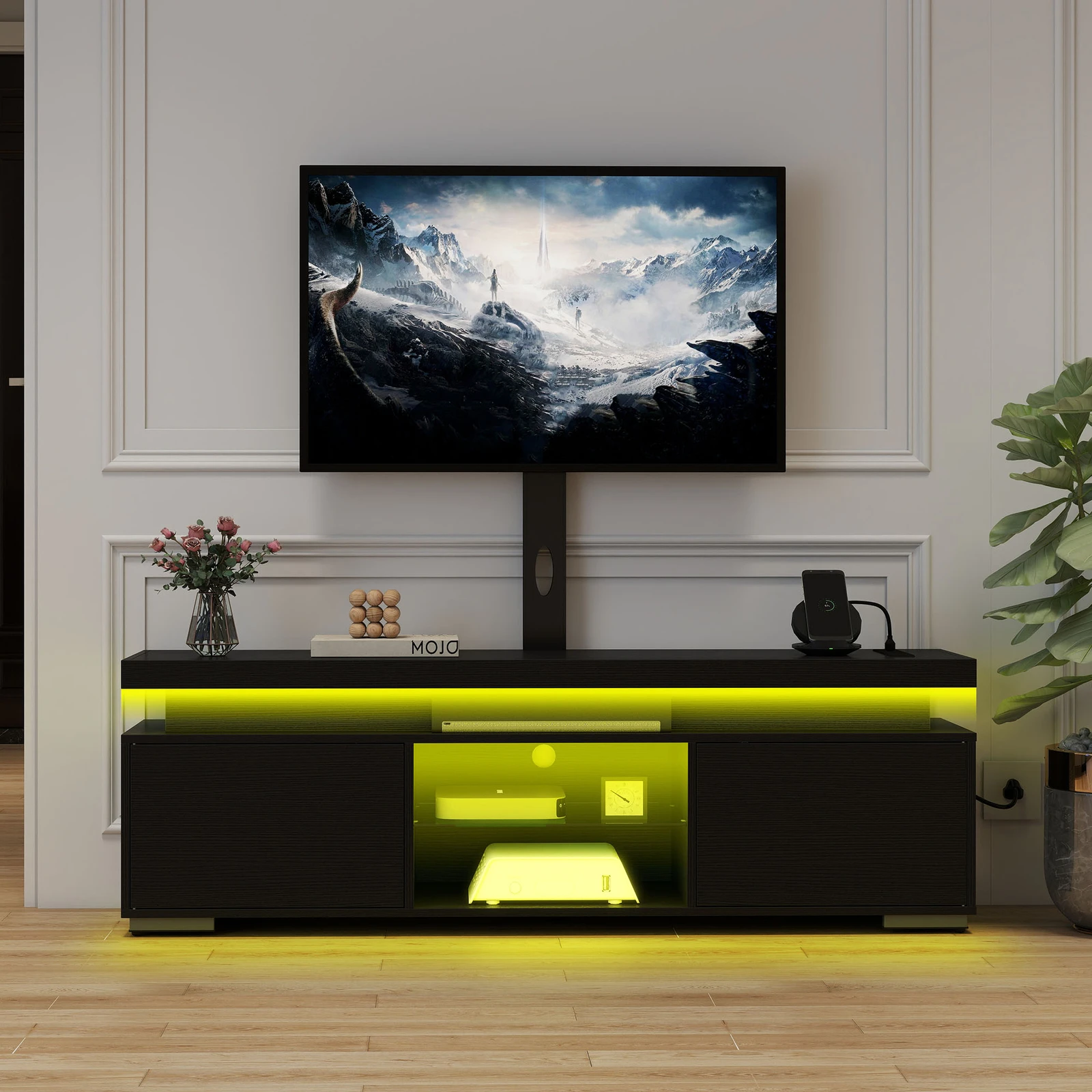 

TV Stand Height Adjustable Mount for 55/60/65 inch TVs TV Console Media Cabinet