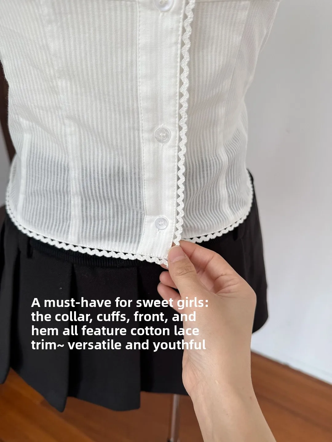 

Sweet White Doll Collar ort Sve Cotton Bubble Sve Women's irt Comfortable Breathable Faionable Spring Summer Top