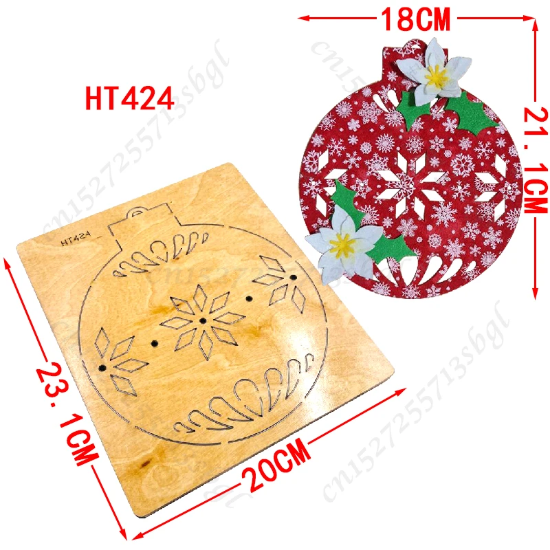 Bell ozdobny wisiorek wykrojniki-wykrojniki i drewniane formy, HT424 nadaje się do zwykłej maszyny do cięcia matryc na rynku.
