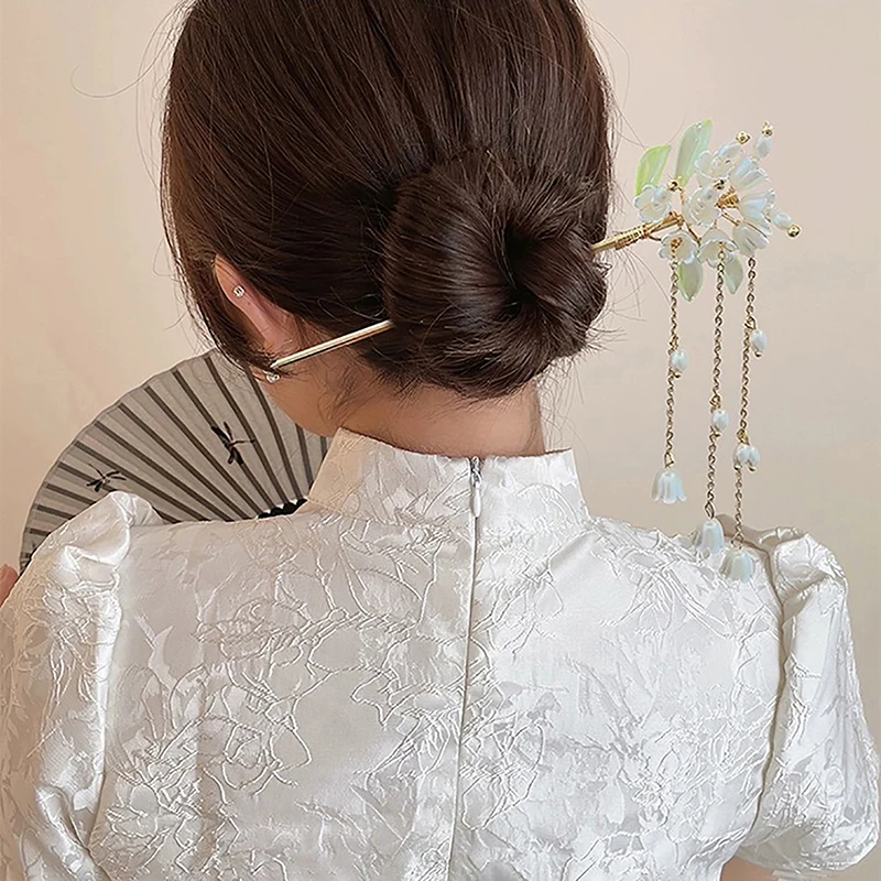 Классические китайские заколки для волос для женщин, бабочка, цветок, звезда, свежие заколки ручной работы, очаровательные ювелирные аксессуары, украшения для волос