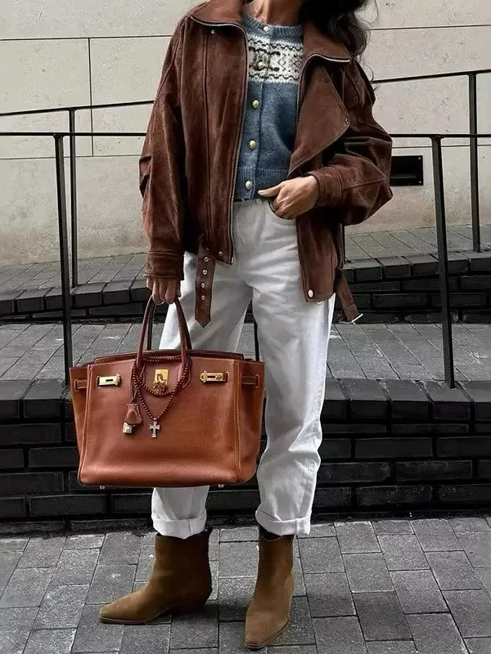 

Европейская и американская уличная мода, тренд 202, осенняя однотонная куртка универсального дизайна, темпераментная куртка, женская одежда