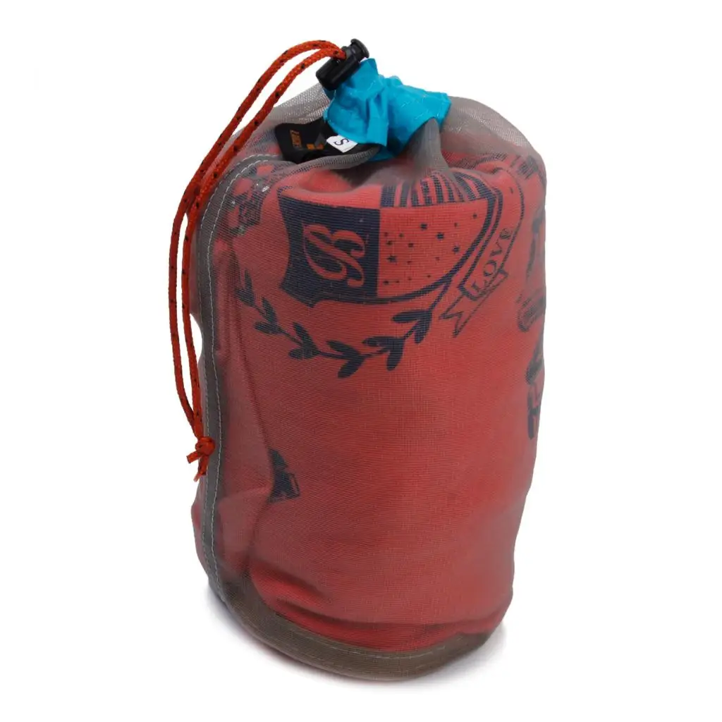 ถุงตาข่าย Drawstring Bag - กระสอบสิ่งของแบบล้างทําความสะอาดได้สําหรับซักรีด, เสื้อผ้าออกกําลังกาย, ว่ายน้ํา, แคมป์ปิ้ง