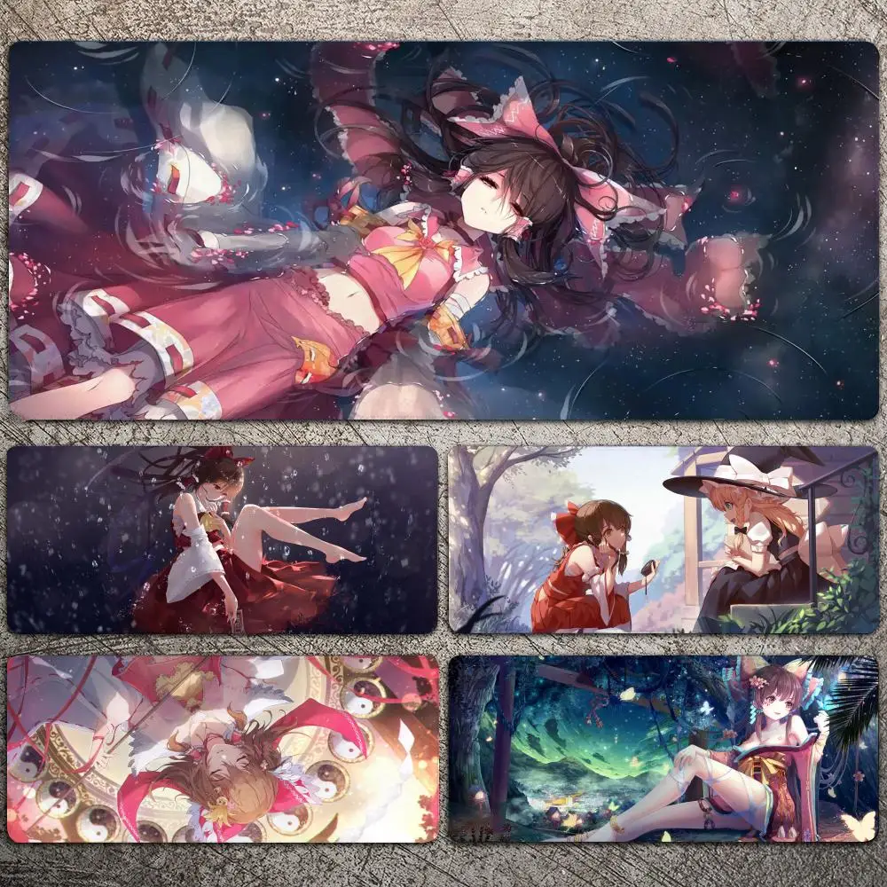 

Hakurei Reimu Anime Girl Mousepad Large Gaming Mouse Pad LockEdge Thickened Computer Keyboard Table Desk Mat