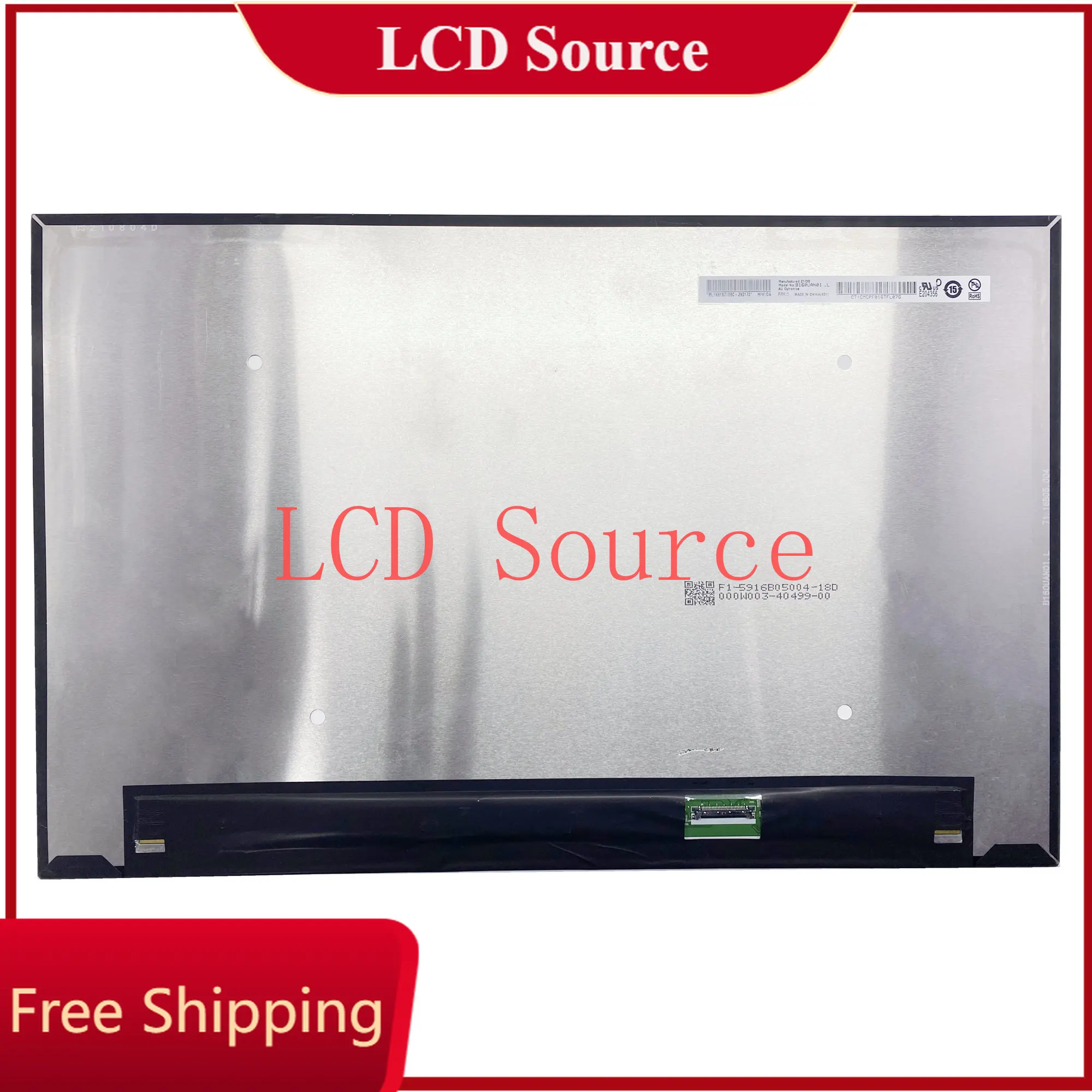 B160UAN01.L 16 "LCD B160UAN01.L Laptop LCD tela LED