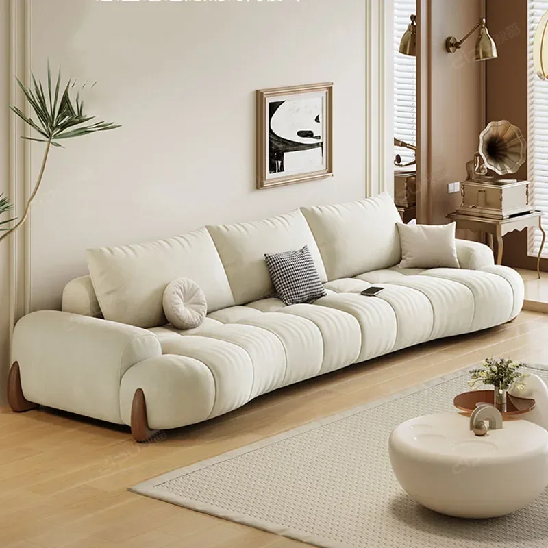 

Classic Minimalist Living Room Sofas Modern Pillows Comfortable Lounge Sofa Background Divani Da Soggiorno Home Furniture