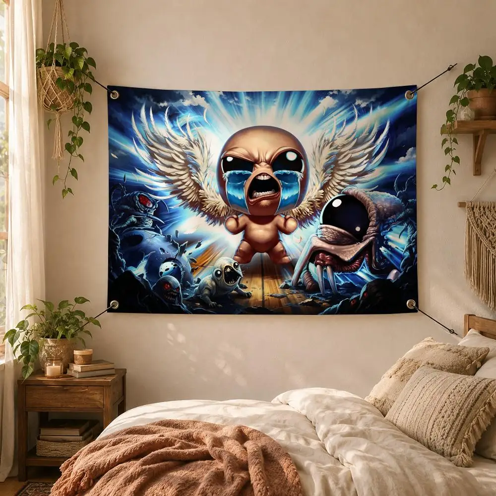 Game Dark B-Binding of Isaac Flags Decorative Flag Banner for Outdoor Garden Yard Camping Party Home Wall Hanging Decor