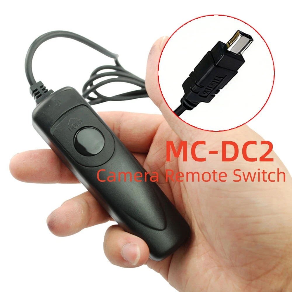 Controle Remoto com Fio MC-DC2 para Disparo de Câmeras Nikon Z7II, Z6III, Z6II, Z7, Z6, Z5, D750, D780, D610, D7500, D5600 - Acessório para Câmeras DSLR