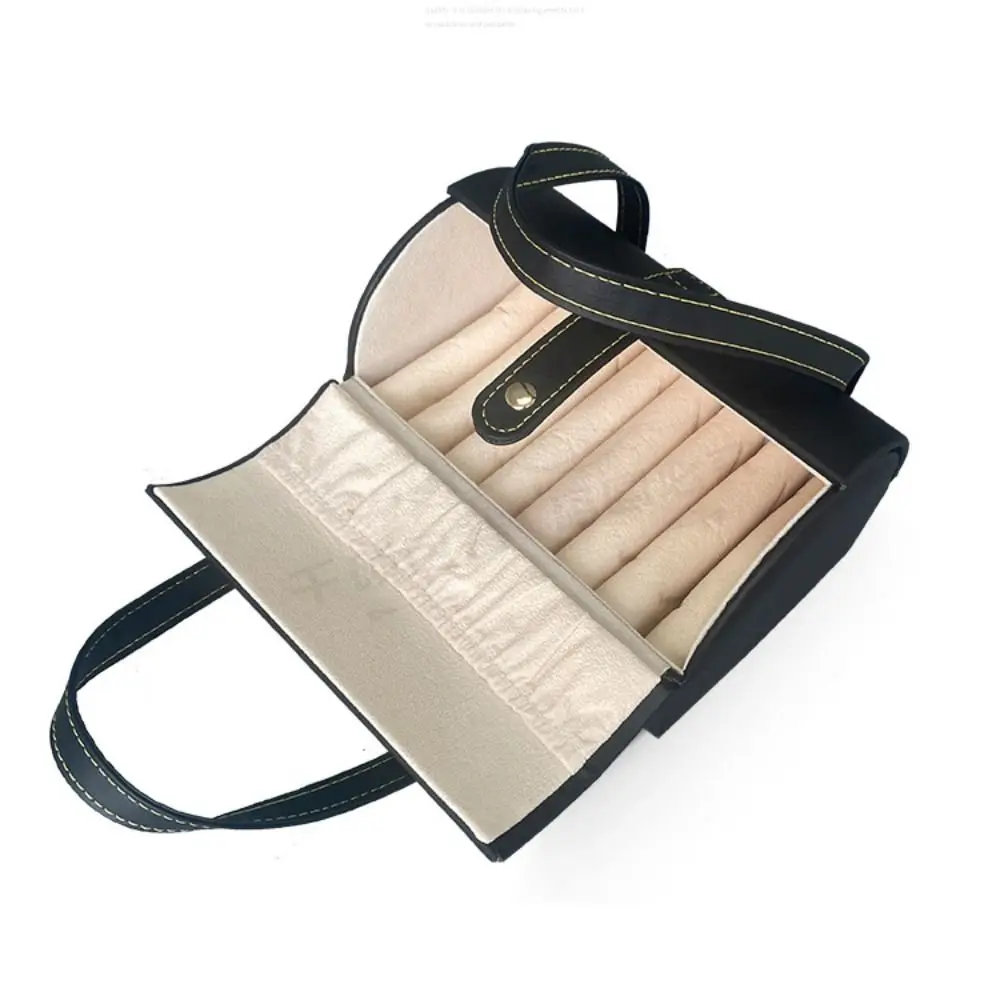 

7Positions Bracelet Display Box Dustproof Bangle Holder Bracelet Storage Bag Organizer PU Leather Bracelet Carrying Case