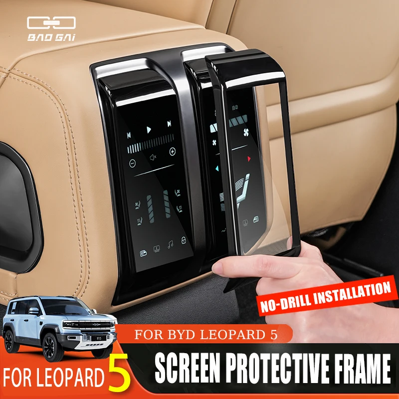 

forBYD Leopard 8 2025 Rear Air Conditioner Filter, Central Control Screen Tempered Glass Film, Anti-Scratch Interior Accessories