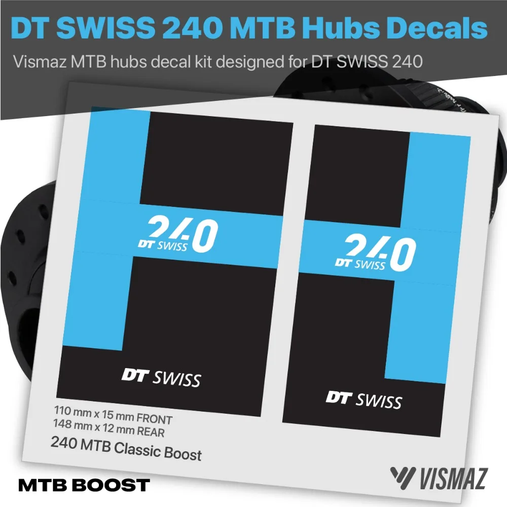 AliExpress NONE Vismaz Swiss 240 MTB Hub Decal Kit for Mountain Bike Bicycle Sticker Decorative Waterproof Cycle Accessories