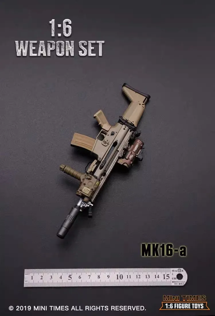 1/6 Soldier Weapon Mini Times Toys MK16 FNSCAR Assault Weapon Model Accessories For 12'' Action Figure In Stock - Image 2