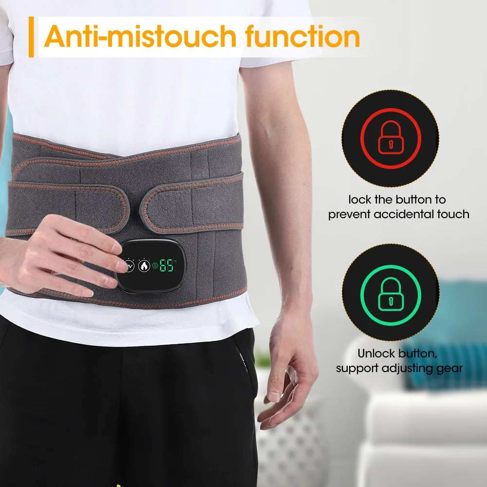 Intelligent Heating Ems Waist Massage Belt Abdominal Vibrating Warm Palace Therapy for Menstrual Heating Hot & Cold Packs