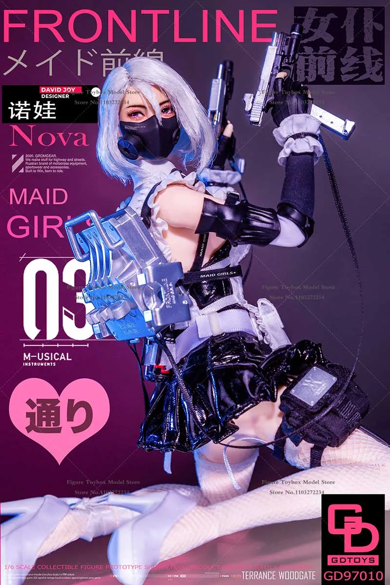 GDTOYS GD97010 1/6 Scale NOVA Girl Action Figure Maid Frontline Delicate Simulation 12