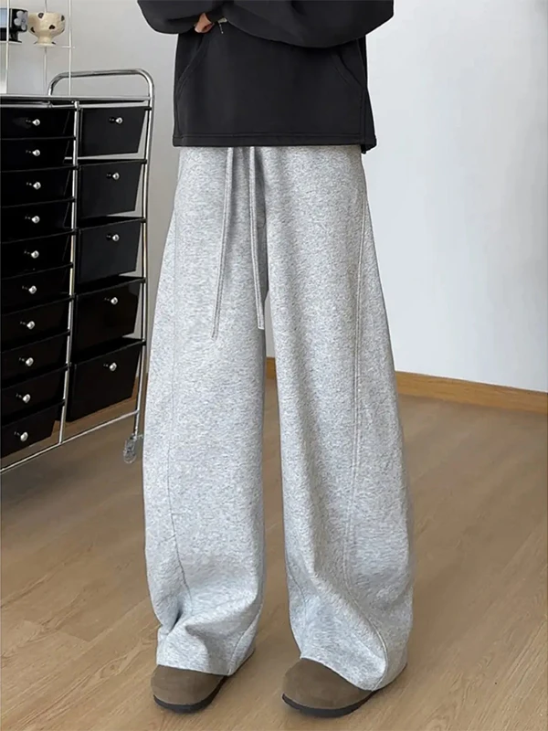 

Модные мужские повседневные прямые брюки American Sle, весенне-осенние свободные широкие длинные брюки для подростков и молодежи