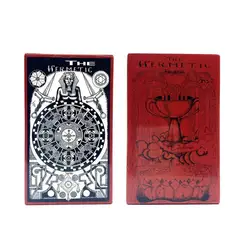 Os Herméticos Tarot Cartões de Baralho Tarot Inglês Destino Adivinhação Tarot Card Board Game Cartão Preto e Branco Partido Astrologia