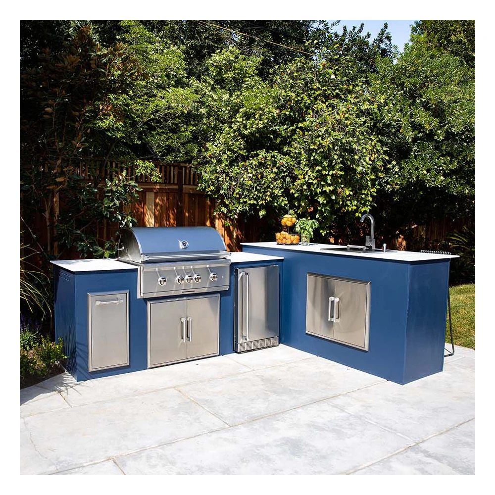 

# Hot Sales Outdoor Kitchen Pizza And BBQ Grill Garden Kitchen Outdoor Unassembled Prefabricated Modular Outdoor Kitchen