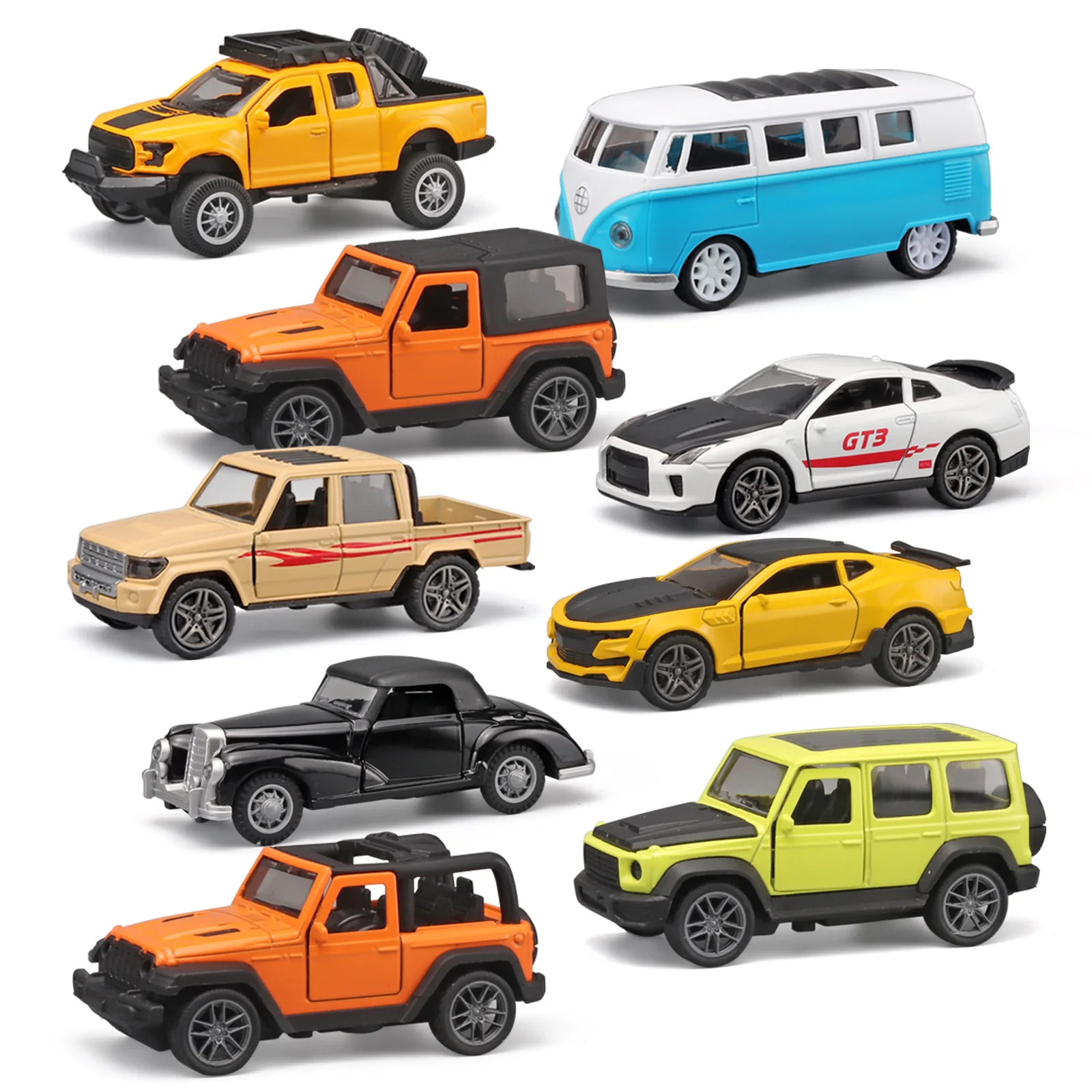 

1:36 Alloy sports car model Pull back open door children's toys cars gifts cakes ornaments night market stalls