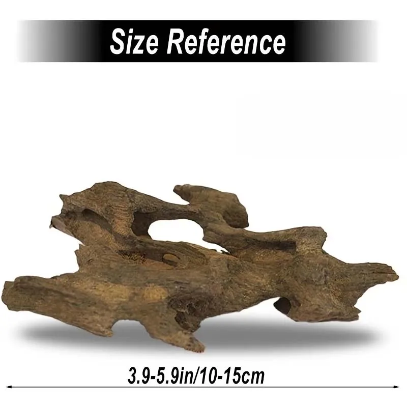 1/2 Stück Treibholz Aquarium-Dekoration | Natürliches Pflanzenmaterial, Ideal für Fisch- und Reptilientanks, Bietet Versteckte Klettermöglichkeiten – Detail 4