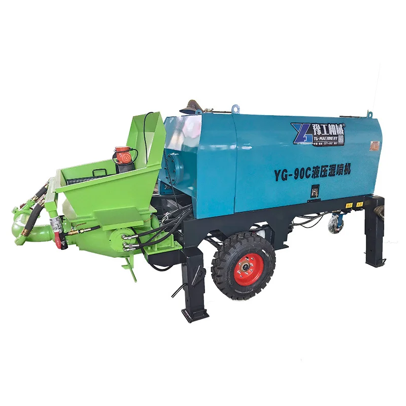 Hot Sale Concrete Wall Sprayer Sand Cement Mortar Shotcrete Mortar Spraying Machine Concrete Mortar Spraying Plastering Machine