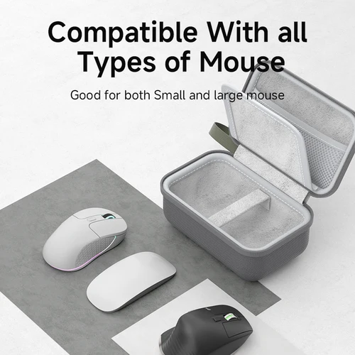 Imagen 2 del producto Hagibis-organizador electrónico de viaje, bolsa para ratón, Estuche de transporte portátil para ratón inalámbrico, cargador de Cable, Banco de energía, carcasa dura