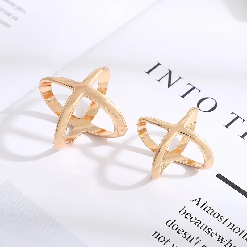 X-Shaped Scarf Clips - Elegant Silk Scarf Buckle Rings for Shawl T-Shirt Hem, Multi-Functional Fashion Accessories for Women view 5