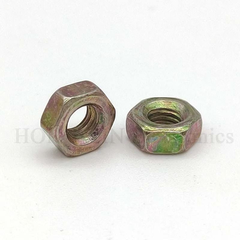 M3 Metric Thread Hexagon Nut Hex Lock Nut  Zinc Plated High-Strength Steel Grade 4.8