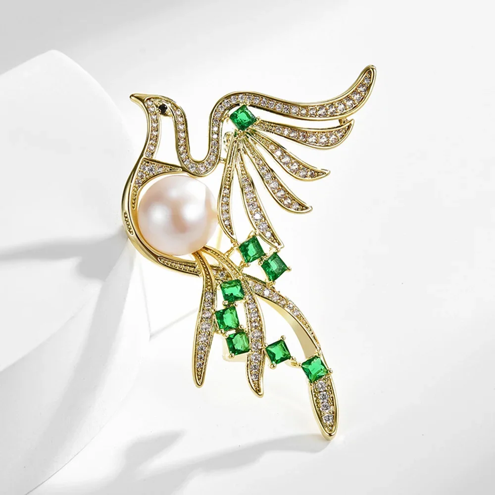 Exquisite Magpie Bird Brooch, High-end Female High-end Luxury Niche Hollow Design Suit Coat Decoration Office Party Accessories