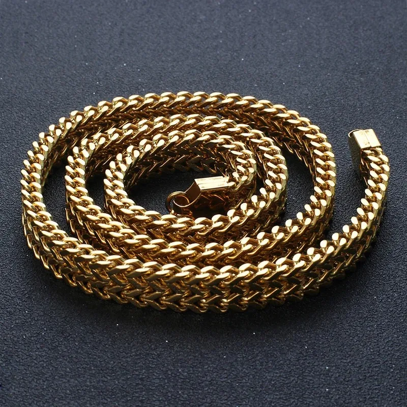 

12mm New 316L Stainless Steel Personality Thick Keel Chain Necklace Bracelet Kpop Jewelry