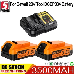 2 Pieces Set For Dewalt DCBP034 20V 3500mah Replacement For DCBP520 DCBP124 Battery 20V Screwdriver Tools Li-ion Battery
