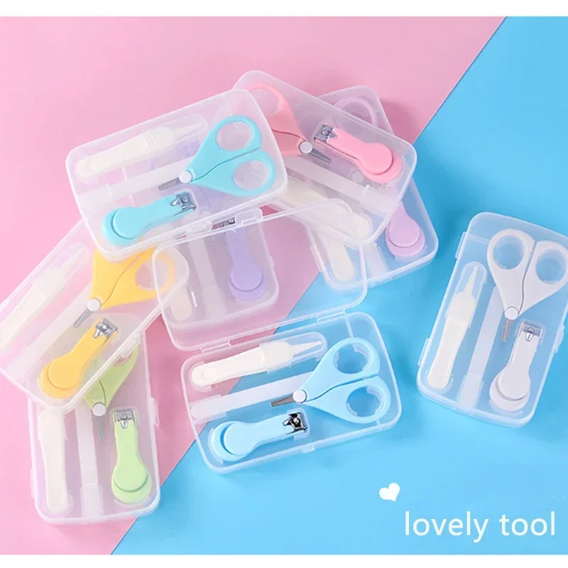 Newborn Cleaning Tools Scissors Suit Baby Health Hygiene Kit Grooming And Health Care Groups Baby Care Nail Cutter