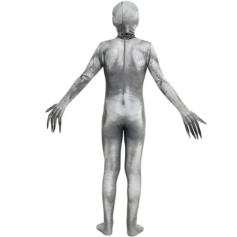 Spaventoso Tuta Costume Adulto Uomini DonneIl Rastrello Costume Zalgo Slenderman Tuta 3D Spaventoso Costume di Halloween Per Bambini Ragazzi Gi $ 0 $ i