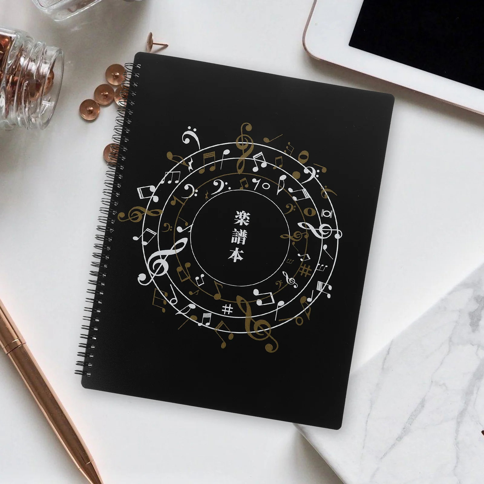 

A4 Piano Sheet Music Binder Nonreflective Writable Folder for Practice Performance Musical Class Sheet Music Stand for Piano