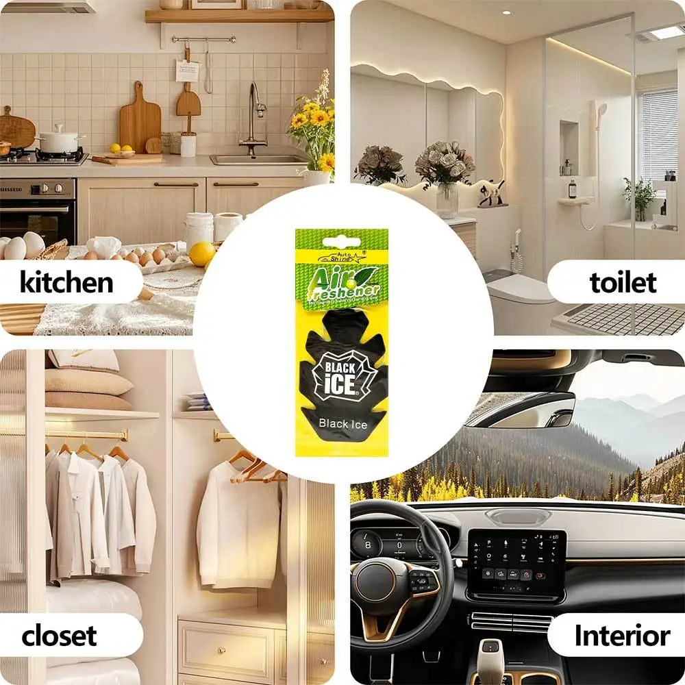 คลิปหอมปรับอากาศในรถยนต์รูปทรงลูกสนสีดำ 5/10/20 ชิ้น, น้ำหอมปรับอากาศจากกระดาษธรรมชาติ, กลิ่นหอมติดทนนาน, ชุดของขวัญสำหรับรถยนต์ที่เหมาะอย่างยิ่ง