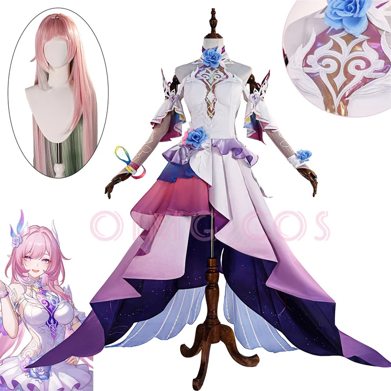 Disfraz de Cosplay de Cyrene de Honkai Star Rail, Uniforme de Carnaval, Disfraces de Anime de Halloween para Mujer